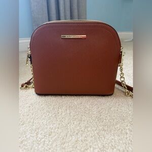 Steve Madden Brown Crossbody Bag with Gold Chain